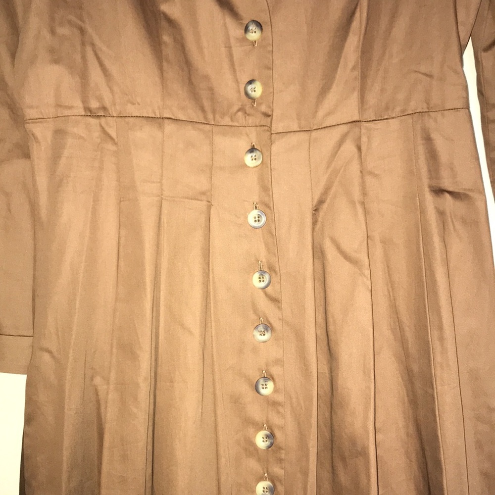 Zara Pleated Button Down Dress - Picture 10 of 14